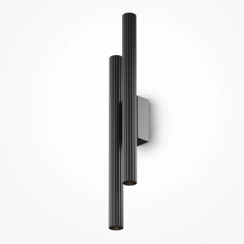 Podwójny ścienny kinkiet metalowy Calipso C082WL-24W2.7K-B czarny