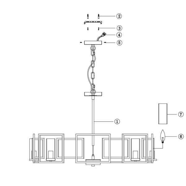 LAMPA wisząca BOWI H009PL-08G Maytoni metalowa OPRAWA szklane tuby ZWIS na łańcuchu złoty