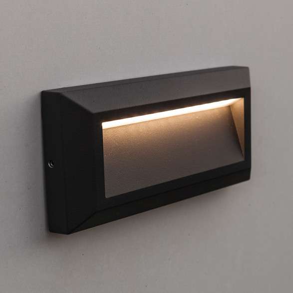 Elewacyjna LAMPA ogrodowa HELENA 5191602118 Lutec metalowa OPRAWA outdoor LED 10W 4000K ścienna IP54 szara