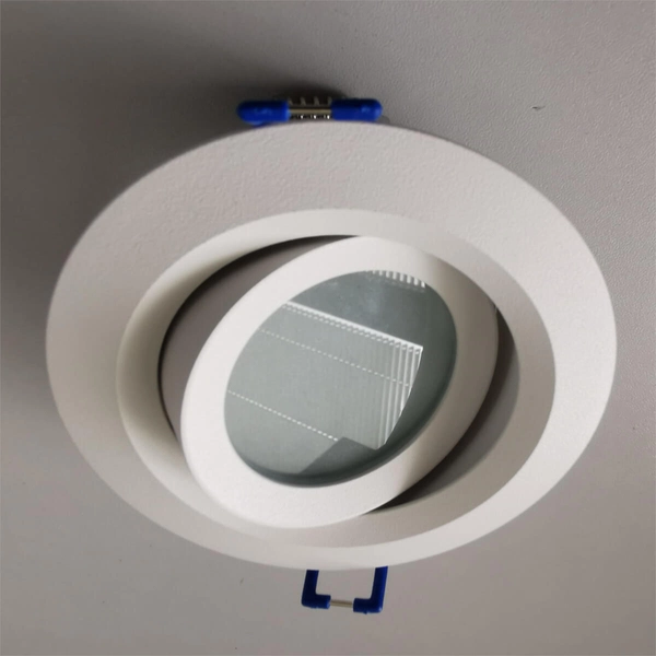 Metalowy wpust sufitowy LAGOS LP-4425/1RM WH Light Prestige regulowane oczko do zabudowy IP65 białe