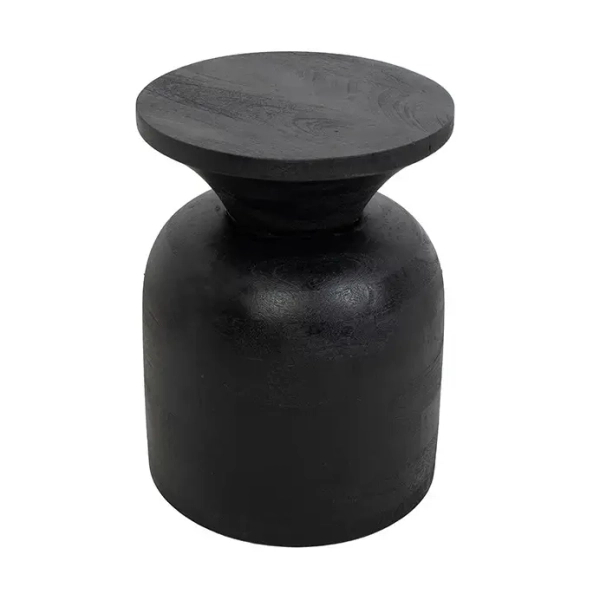 Stolik kawowy BISATO MM001501100323 czarny drewniany do salonu 35cm