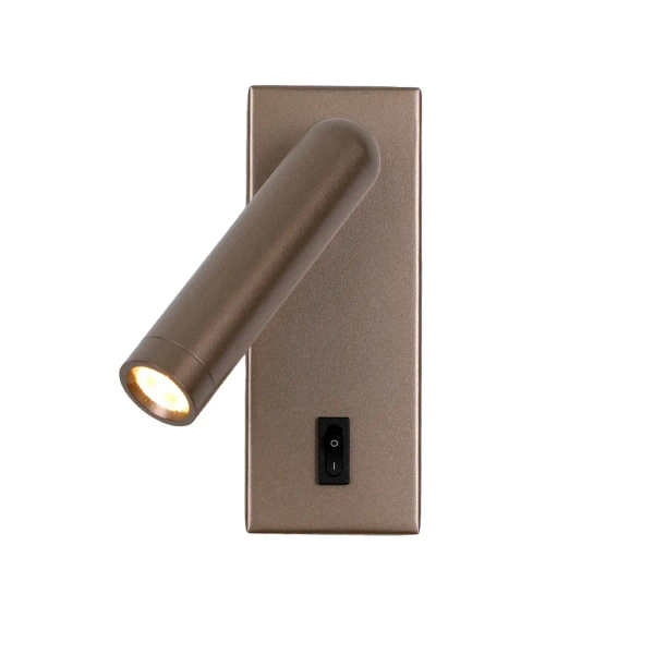 Podłużna lampa ścienna Nova WL-46376-1-CF LED 2,5W 3000K tuba kawowa