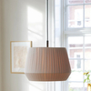Plisowana lampa wisząca Dicte 2112353009 Nordlux bawełniana beżowa