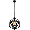 Retro LAMPA wisząca DENMARK 305534 IL MIO metalowa OPRAWA vintage zwis klatka czarna