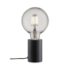 Nocna lampka do sypialni Siv 45875003 marmurowa czarna