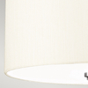 Materiałowa lampa sufitowa Fletcher DL-FLETCHER14-3LT-IV-PC biały chrom