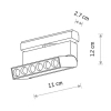 Lampa szynowa do systemu magnetycznego UT-LVM 11337 LED 6W 4000K czarna