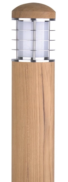 Słupek ogrodowy GZ-POOLE-B Garden Zone zewnętrzny drewno tekowe brązowy