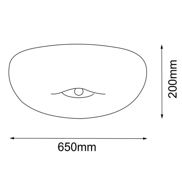 Dekoracyjny plafon Button 8180 Amplex półokrąg do salonu złoty