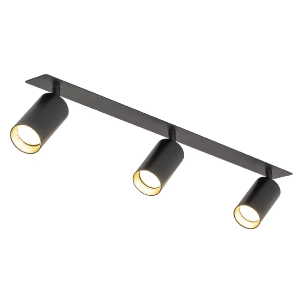 Loftowa lampa sufitowa Amis 10808 tubki na belce złoty czarny