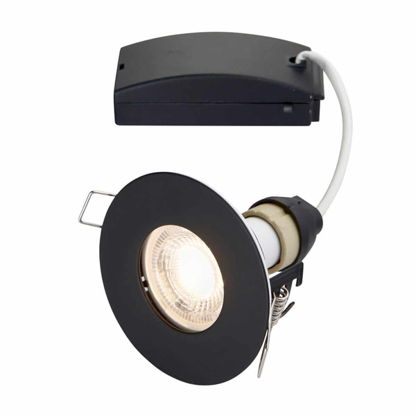 Wpuszczana lampa sufitowa Speculo 99760 Saxby IP65 okrągła czarna