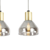 Industrialna lampa wisząca GREGORY 33-79008 szklana loftowy przydymiony