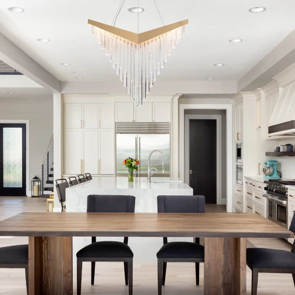 Wisząca lampa nad wyspę Vivien QN-VIVIEN-P-L-BG LED 40W 3000K złota