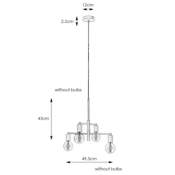Wisząca lampa loftowa Cielo 108717 Markslojd nad stół czarna
