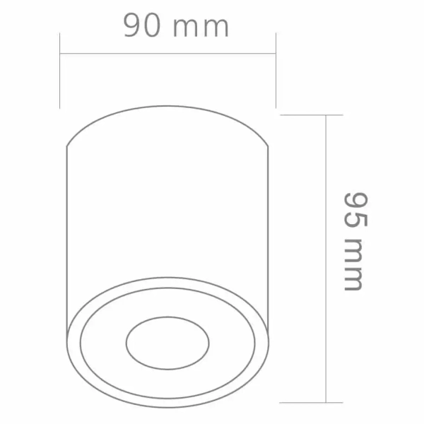 Regulowana lampa sufitowa Rullo Toupe OR86270 szara