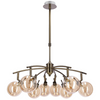 Lampa wisząca Lentini 38-16393 Candellux molekuły kule balls patyna