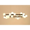 Kulista lampa wisząca ALURE MSE1501100606/MILK nad stół balls biała czarna