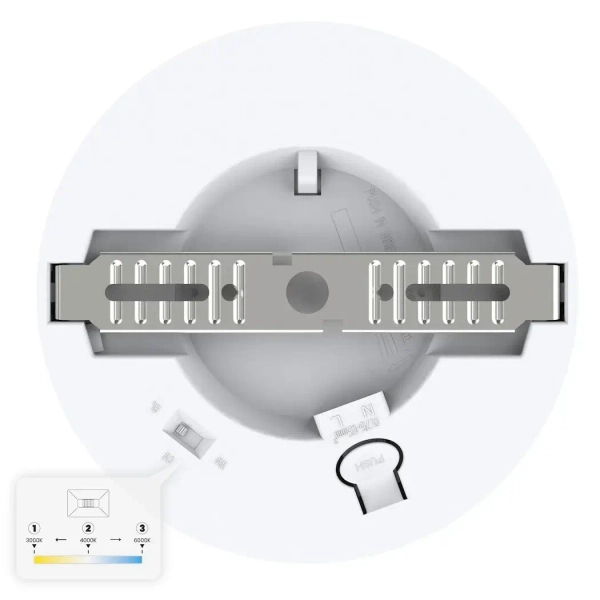 Nowoczesny plafon sufitowy Evora ML1786 LED 6W 3CCT do salonu biały