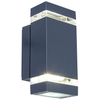 Ścienna LAMPA zewnętrzna FOCUS 5605013118 Lutec prostokątna OPRAWA kinkiet LED 8W 4000K metalowy IP44 szary