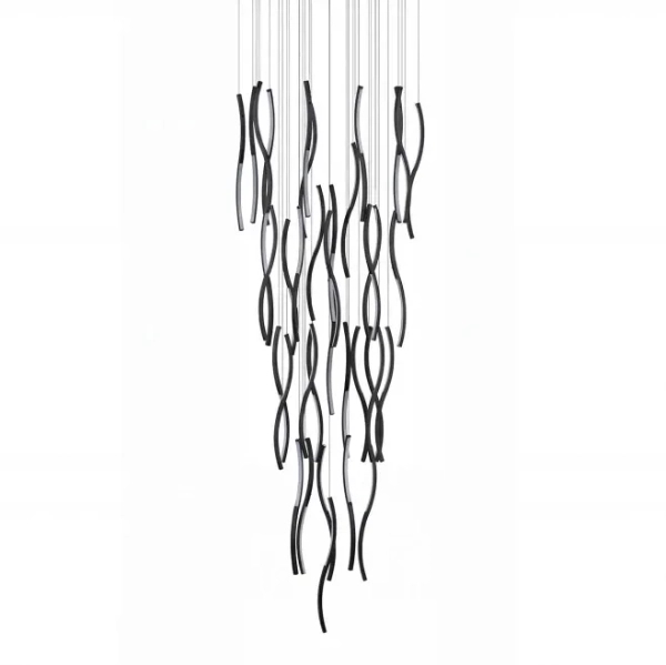 Ściemnialna lampa wisząca FLOW AZ6819 LED 324W 3000K czarna