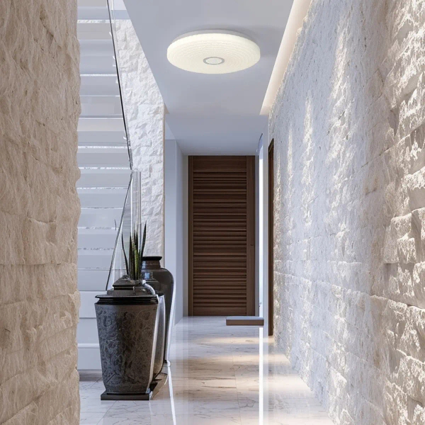 Okrągła lampa sufitowa Solaro LP-5490/1C-26 WH LED 12W 4000K biała