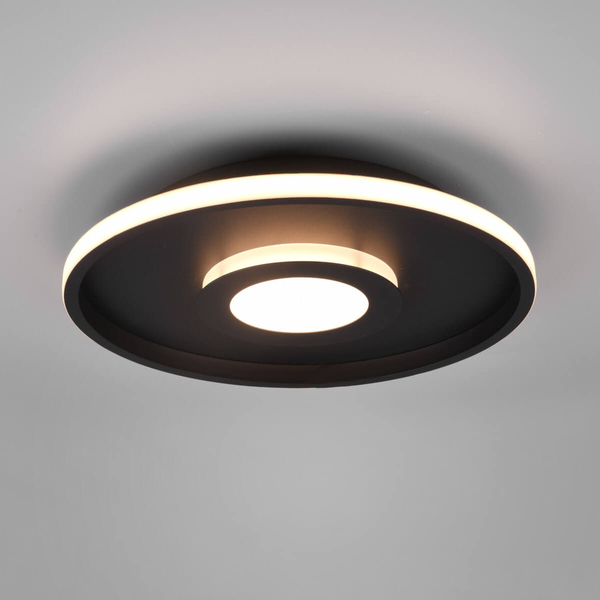 Sufitowy plafon ASCARI 680819332 LED 35W 3000K IP44 czarny biały