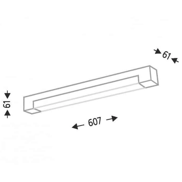 Lampa sufitowa SUMOTO 8080 Shilo łazienkowa listwa IP44 czarna