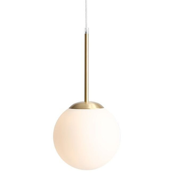 Wisząca lampa BOSSO 1087XS40 Aldex nowoczesna kula mosiądz