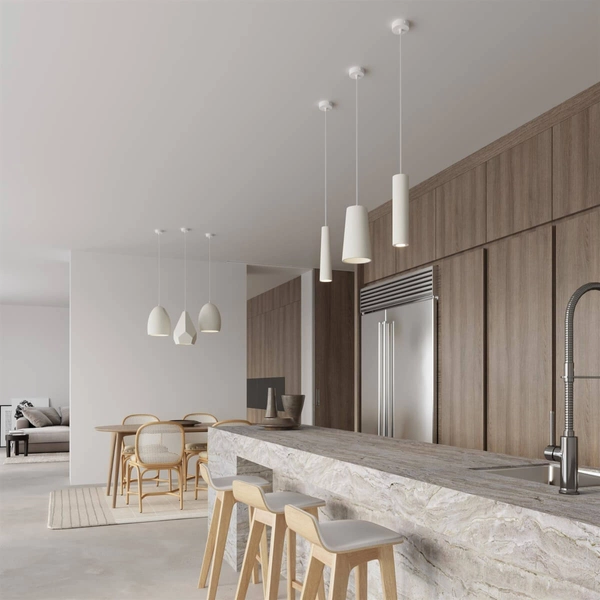 Wisząca lampa sypialniana SL.0848 ceramiczna nad łóżko biała