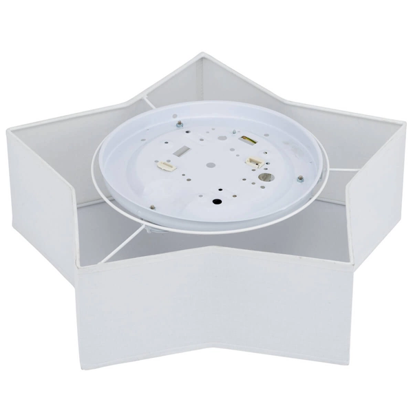 Natynkowa lampa Star 4514 gwiazdka do salonu metalowa biała