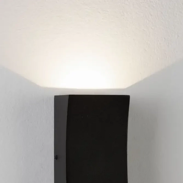 Prostokątna lampa do ogrodu ścienna ZARDUNA LE75223 LED 6W 3000K IP65 antracyt