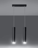 LAMPA wisząca SL.0328 metalowa OPRAWA zwis tuby czarne