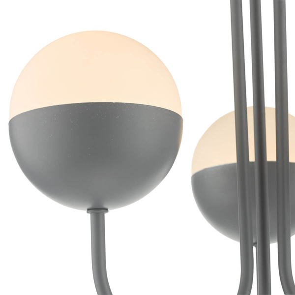 Potrójna lampa sufitowa kula Andre AND0339 szary biały