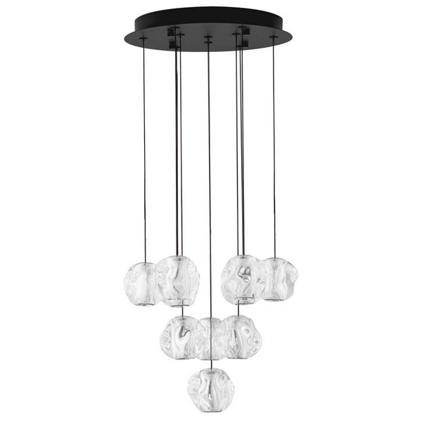 Wielopunktowa lampa wisząca CHEPEN LE44643 LED 48W 3000K czarny chrom