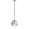 Kulista lampa wisząca Palla LP-2844/1P S CH szklana kula ball chrom