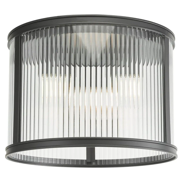 Przysufitowa lampa do kuchni Bianka BIA5322 ryflowana czarna