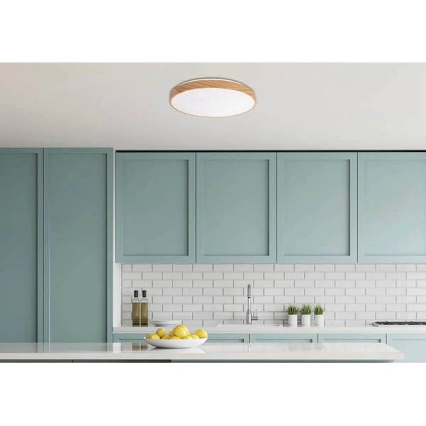 Plafon sufitowy Figaro 14-33956 LED 24W 3000-6000K drewniany biały