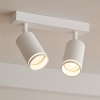 Dwupunktowa lampa sufitowa Pipe Ring Spot ML2070 na belce biały