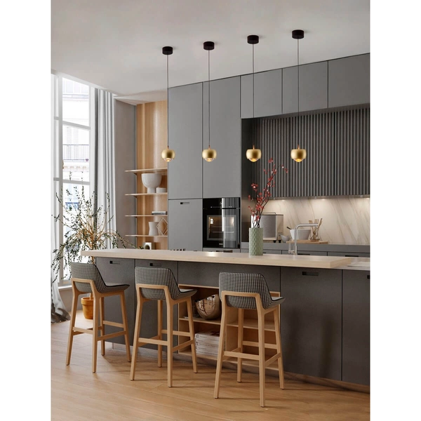 Zwisająca lampa LIMA LE44285 LED 13W 3000K do sypialni bańka złota