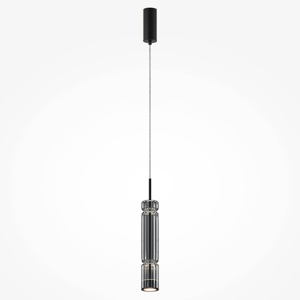 Zwieszana lampa Ordo MOD272PL-L12B3K1 LED 8W 3000K czarny przezroczysty