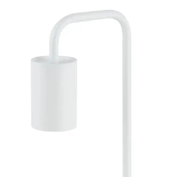Nocna lampa stojąca Luis minimalistyczna do sypialni biała