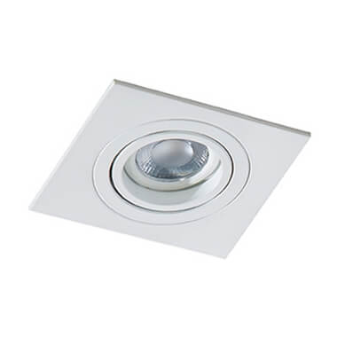 Minimalistyczna lampa sufitowa Caro AZ2433 Azzardo biały wpust do holu