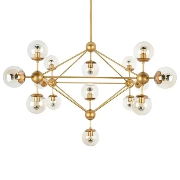 Lampa wisząca Astrifero MSE010100180 bursztynowa złotazłota