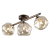 Sufitowa lampa szklana Lava Brown 11035 kule metalowy brązowy