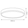 Kuchenna lampa sufitowa MAQ ML0442 50W 3000-6500K okrągła IP40 czarny