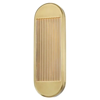 Ledowy kinkiet ryflowany Palais QN-PALAIS-WM-VBS LED 17W 3000K mosiądz