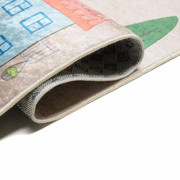 Prostokątny dywan do pokoju dziecięcego Serpentyna 322999 auta kolorowe