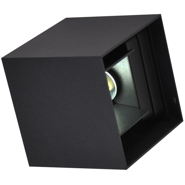 Elewacyjny kinkiet Kioto 318572 LED 5W kwadratowa oprawa czarna