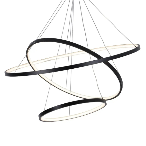 Pierścieniowa lampa wisząca LEA 330024 LED 82W 4000K ringi czarne