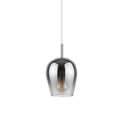 Szklana LAMPA wisząca PETUNIA 5252 Rabalux skandynawski zwis loftowy do salonu chrom